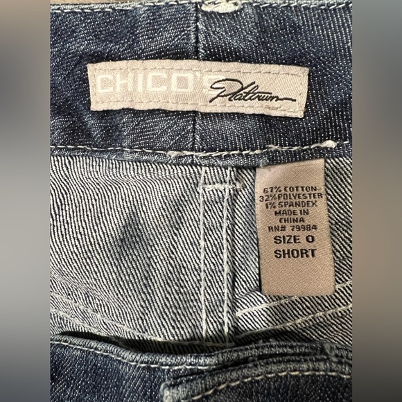 Chico’s Platinum Jeans Size 0/4/XS Short - Picture 5 of 6